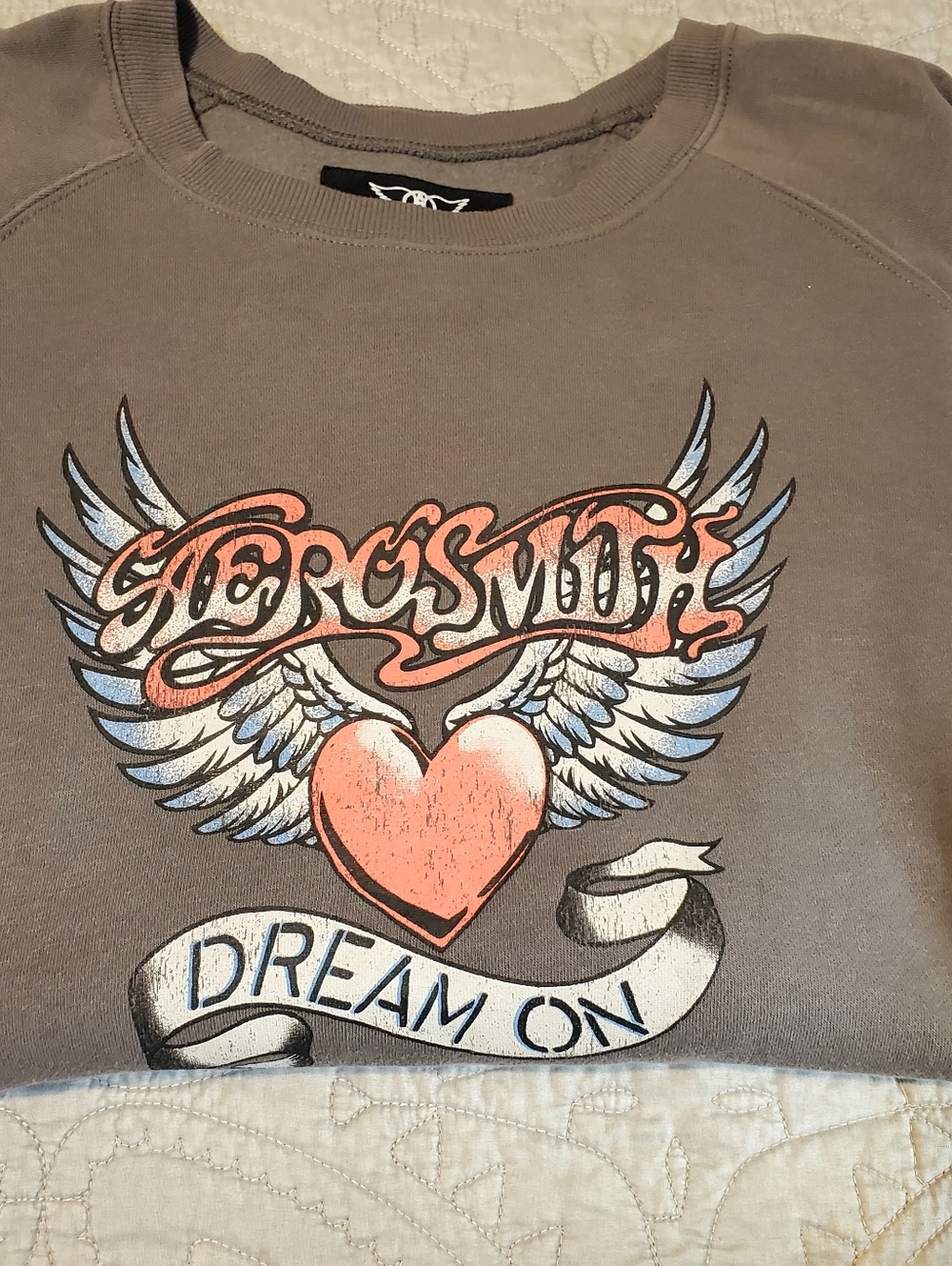 Aerosmith 'Dream On' Graphic Sweatshirt  Rag Doll Merchandising, Size 2 XL, Soft